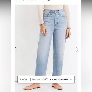 Madewell balloon jeans